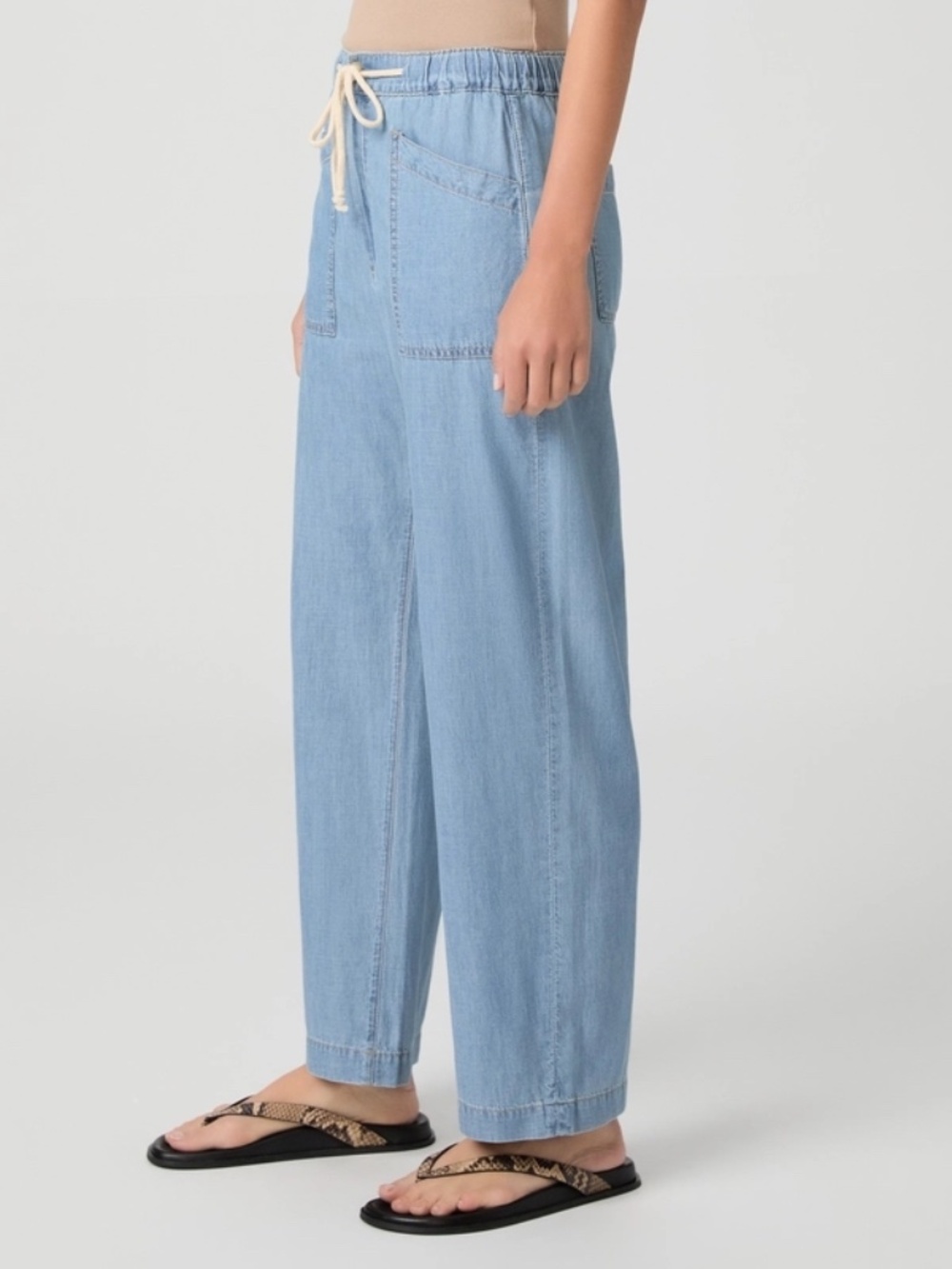 PAIGE Evann Pant in Silver Lake Size 33 NWT - Picture 2 of 9